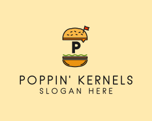 Burger Sandwich Resto logo design