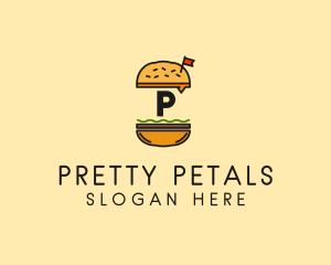 Burger Sandwich Resto logo design