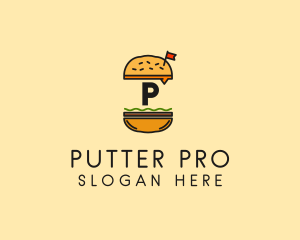 Burger Sandwich Resto logo design