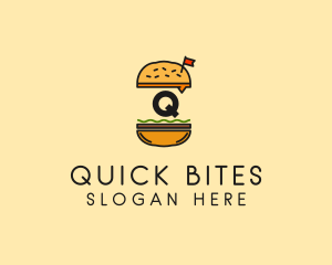 Fastfood - Burger Sandwich Resto logo design