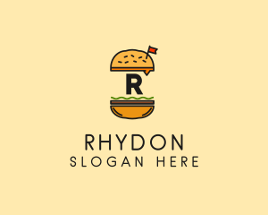 Burger Sandwich Resto logo design