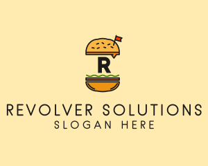 Burger Sandwich Resto logo design