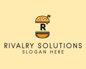 Burger Sandwich Resto logo design