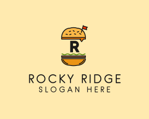 Burger Sandwich Resto logo design