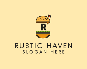 Burger Sandwich Resto logo design