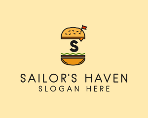 Burger Sandwich Resto logo design