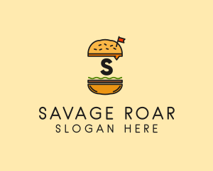 Burger Sandwich Resto logo design