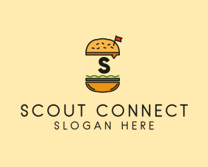 Burger Sandwich Resto logo design