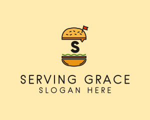 Burger Sandwich Resto logo design