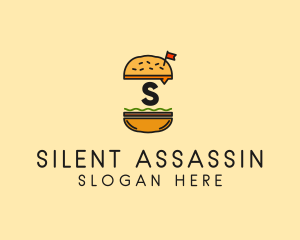 Burger Sandwich Resto logo design