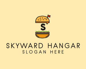 Burger Sandwich Resto logo design