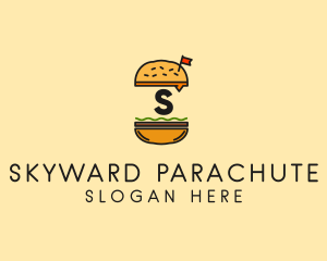 Burger Sandwich Resto logo design