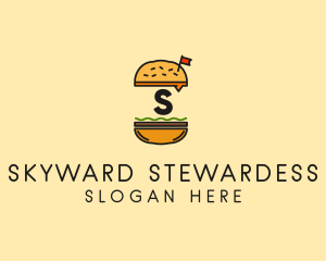 Burger Sandwich Resto logo design