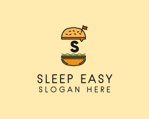 Burger Sandwich Resto logo design