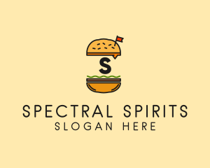 Burger Sandwich Resto logo design