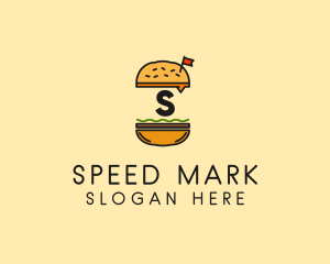 Burger Sandwich Resto logo design