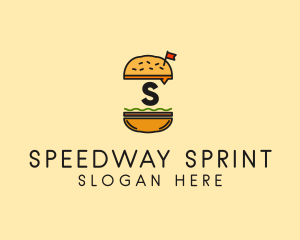 Burger Sandwich Resto logo design