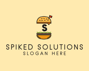 Burger Sandwich Resto logo design