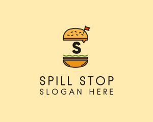 Burger Sandwich Resto logo design