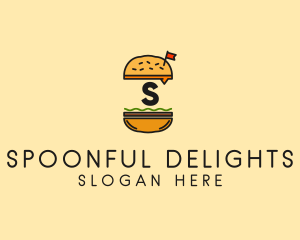 Burger Sandwich Resto logo design