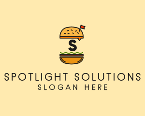 Burger Sandwich Resto logo design