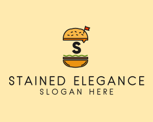 Burger Sandwich Resto logo design