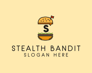 Burger Sandwich Resto logo design