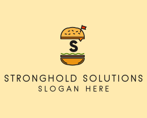 Burger Sandwich Resto logo design