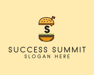 Burger Sandwich Resto logo design