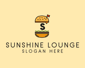 Burger Sandwich Resto logo design