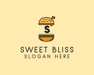 Burger Sandwich Resto logo design