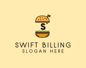 Burger Sandwich Resto logo design