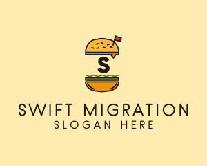 Burger Sandwich Resto logo design