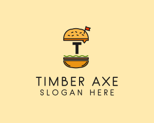 Burger Sandwich Resto logo design