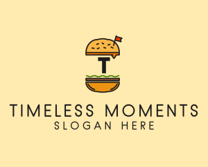 Burger Sandwich Resto logo design