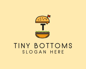 Burger Sandwich Resto logo design