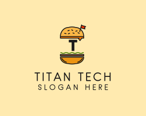 Burger Sandwich Resto logo design