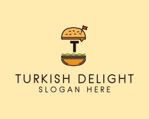 Burger Sandwich Resto logo design