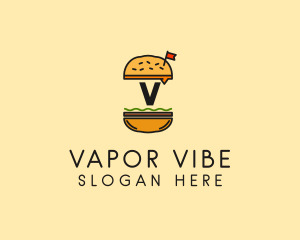 Burger Sandwich Resto logo design