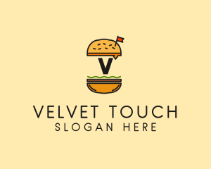 Burger Sandwich Resto logo design