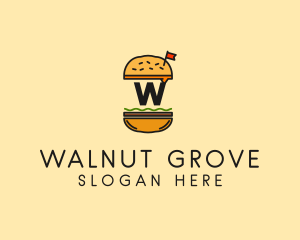 Burger Sandwich Resto logo design