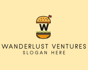 Burger Sandwich Resto logo design