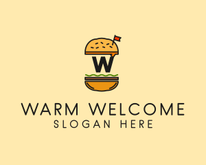 Burger Sandwich Resto logo design