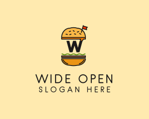 Burger Sandwich Resto logo design