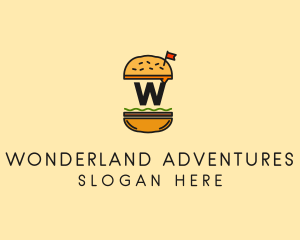 Burger Sandwich Resto logo design