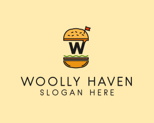 Burger Sandwich Resto logo design