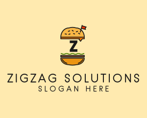 Burger Sandwich Resto logo design