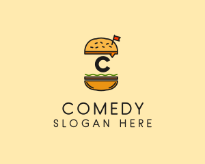 Burger Sandwich Resto logo design