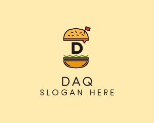 Burger Sandwich Resto logo design