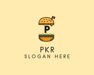 Burger Sandwich Resto logo design